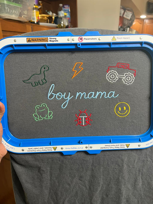 Boy Mom embroidered Sweater, Tshirt or Hoodie