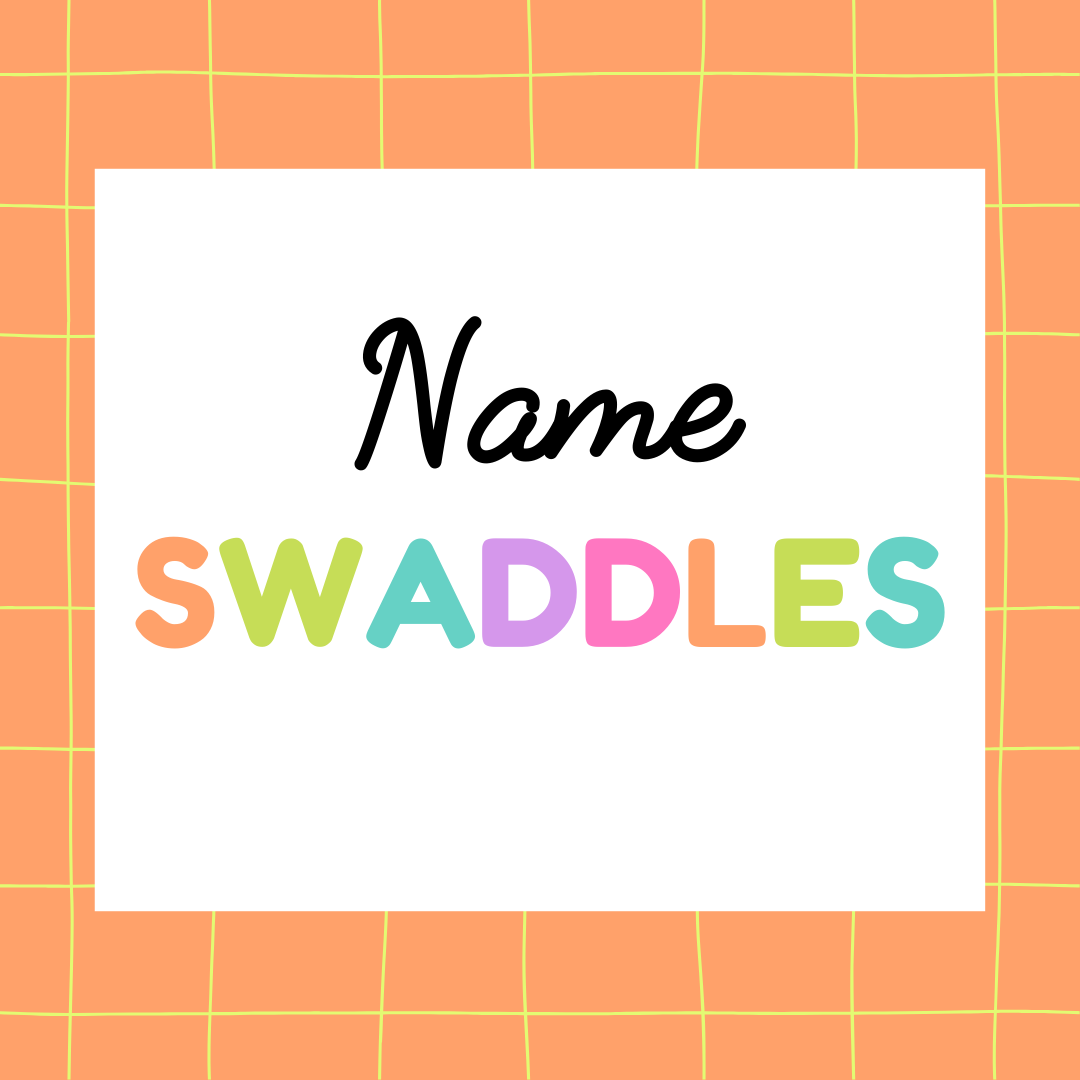 Personalized Swaddles Sets with Bow or Knotted Hat