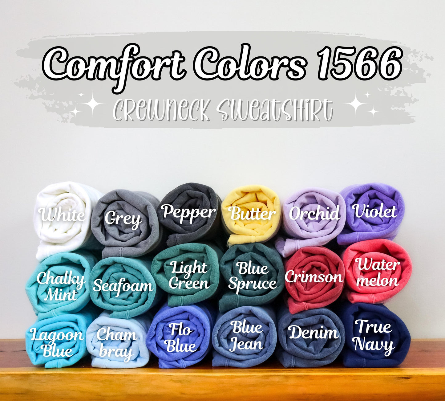 Forth Wing Embroidered Sweater Comfort Colors