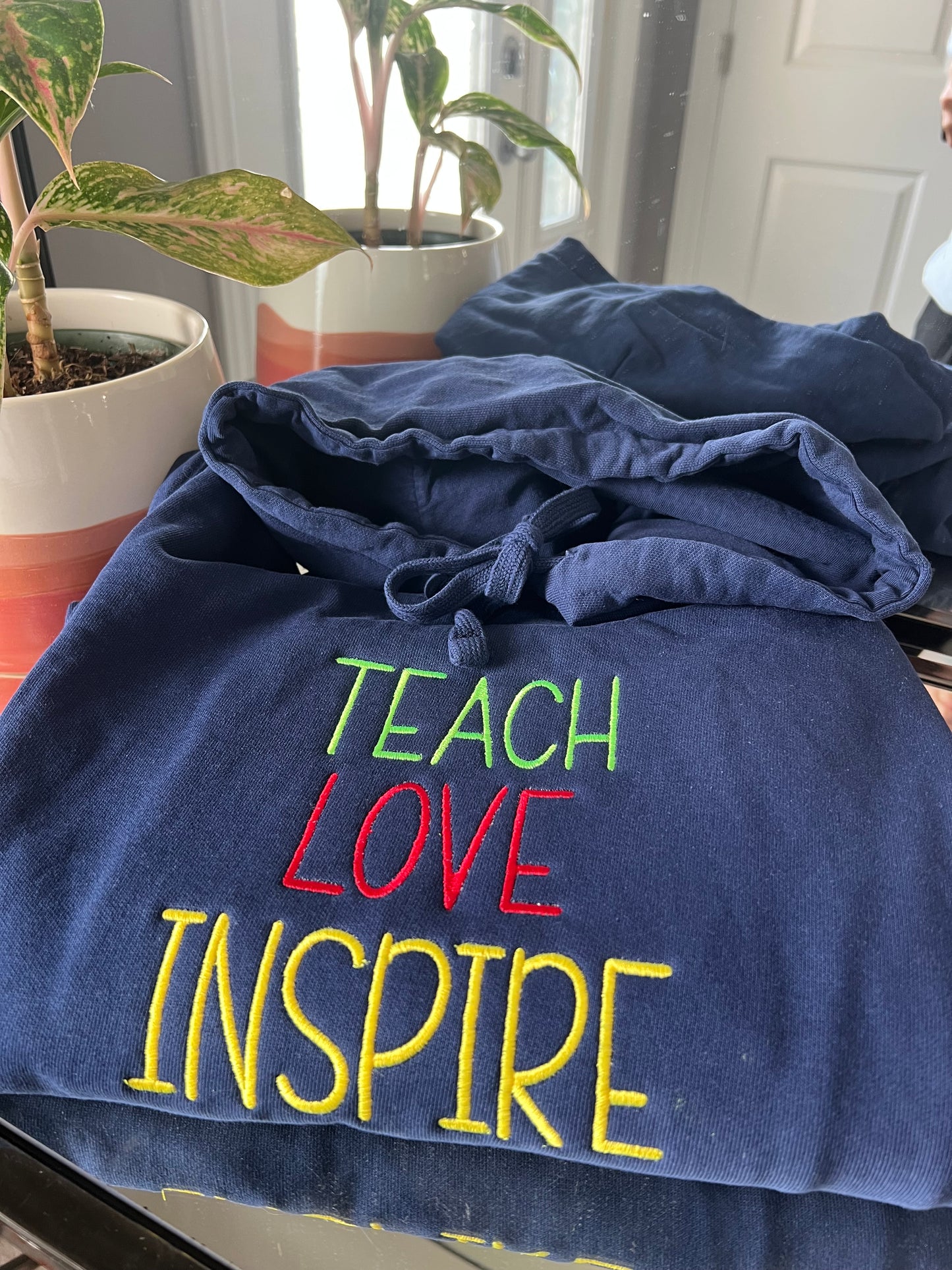 Teach Love Inspire embroidered Sweater, Tshirt or Hoodie
