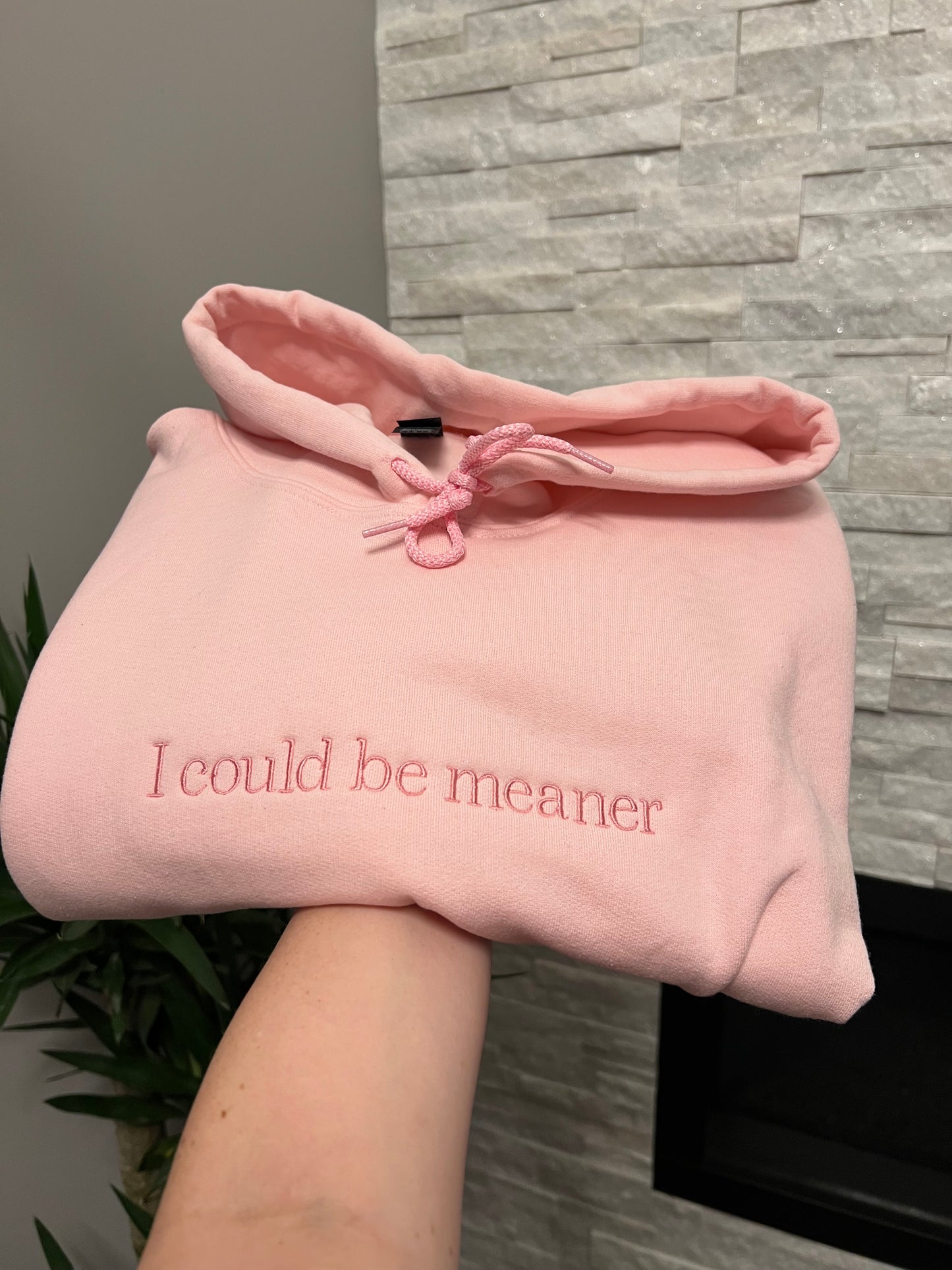 I could be meaner Embroidery Sweater / T-shirt