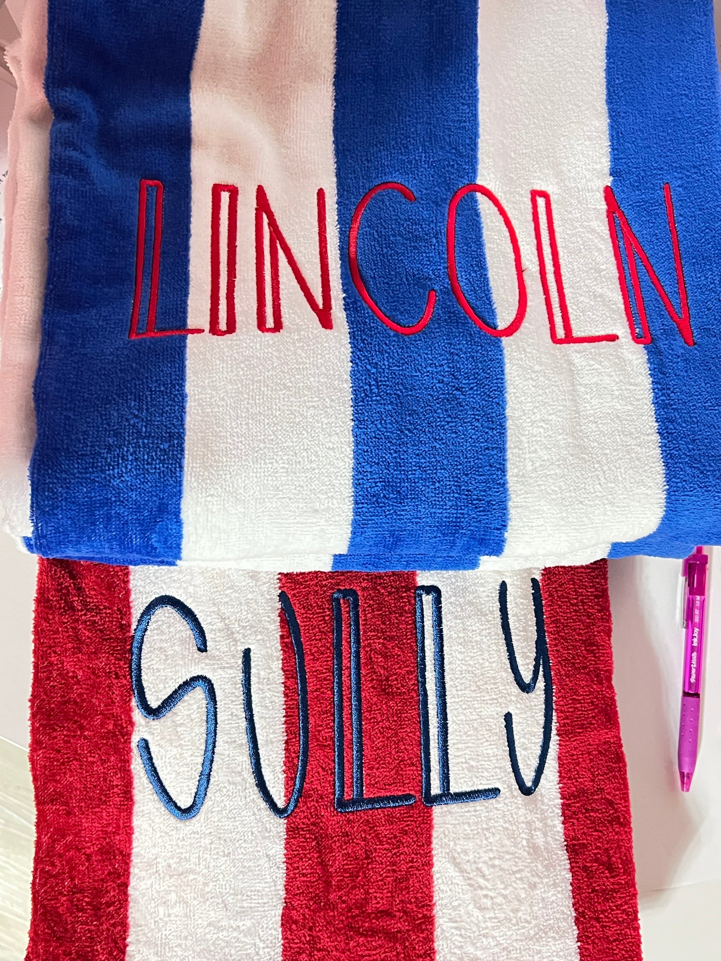 Personalized Beach Towels Embroidered