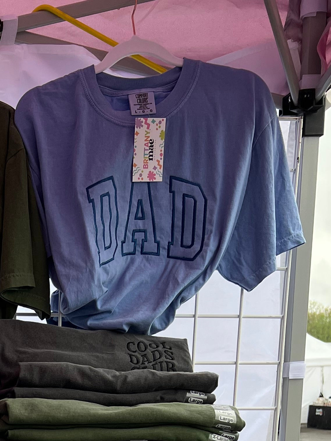 DAD embroidered Sweater, Tshirt or Hoodie