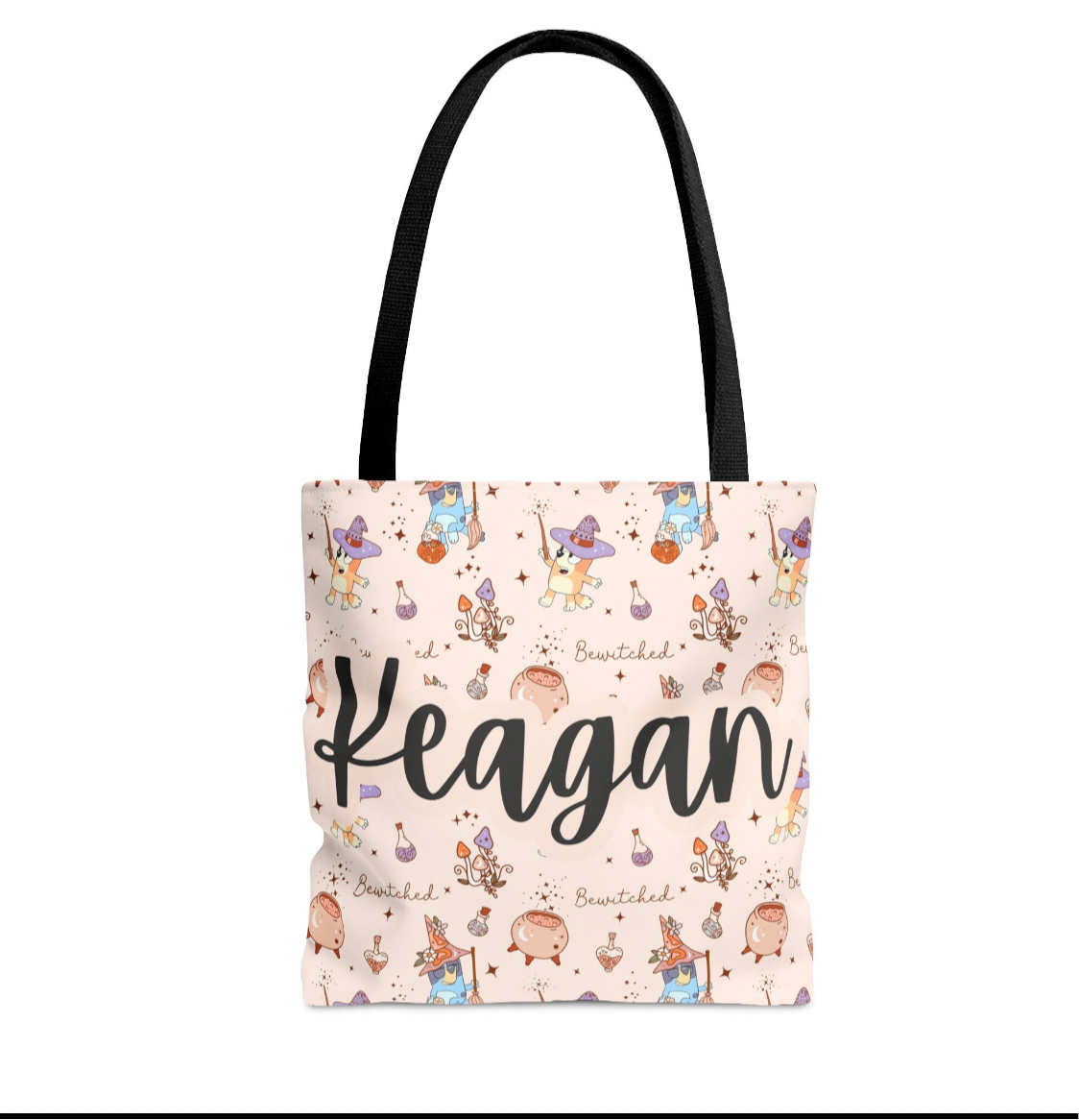 Personalized Halloween bluey Trick or Treat Halloween Candy Bag