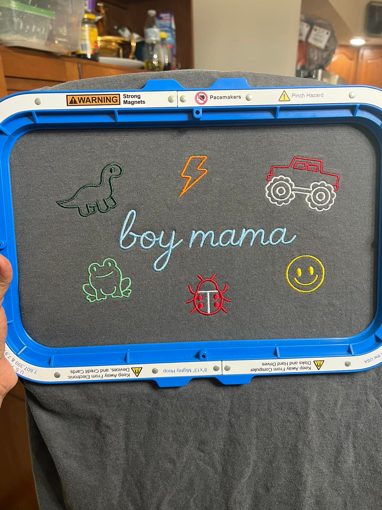 Boy Mom embroidered Sweater, Tshirt or Hoodie