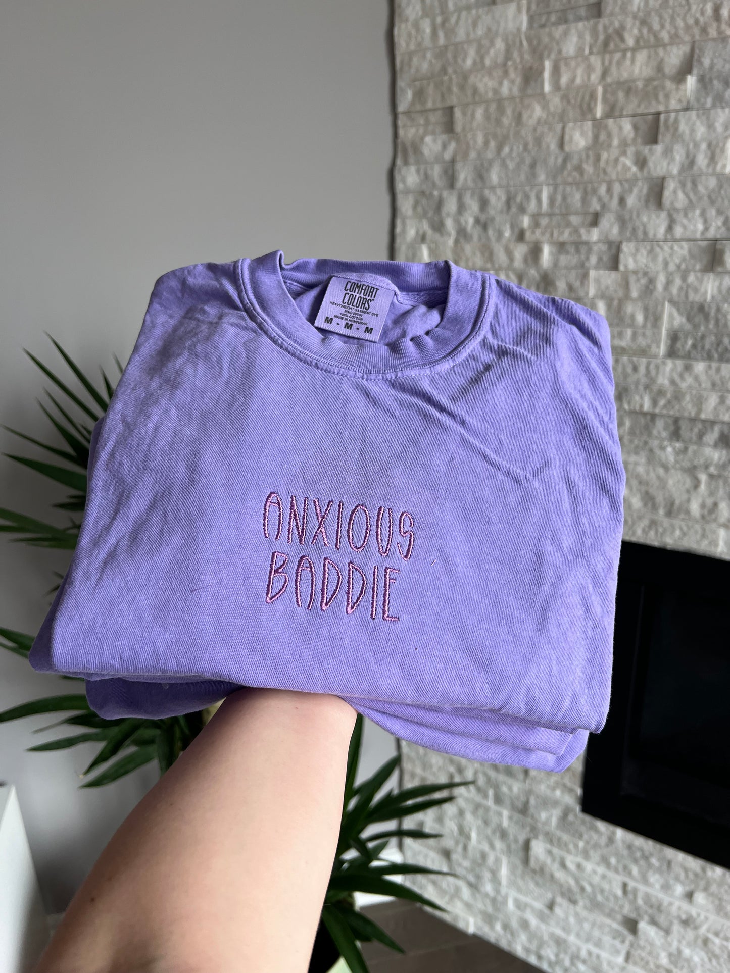 Anxious baddie embroidered Sweater, Tshirt or Hoodie