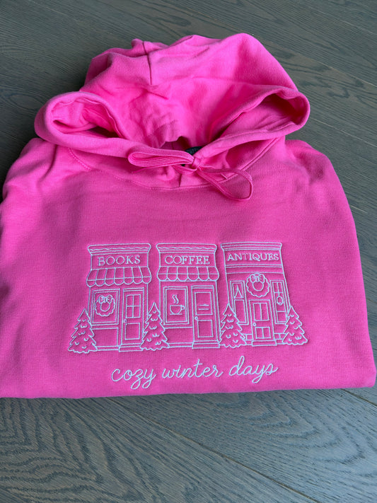 Embroidered Cozy Winter Days Hoodie