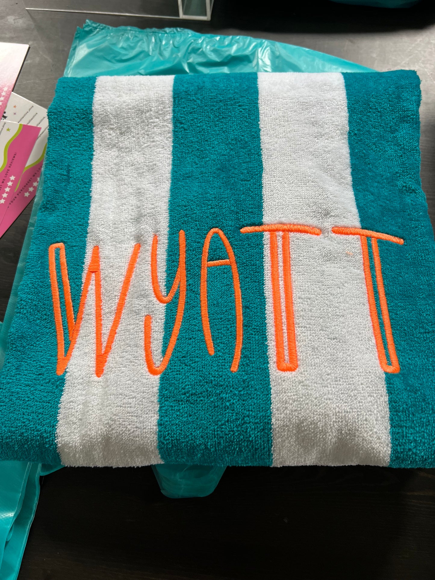 Personalized Beach Towels Embroidered