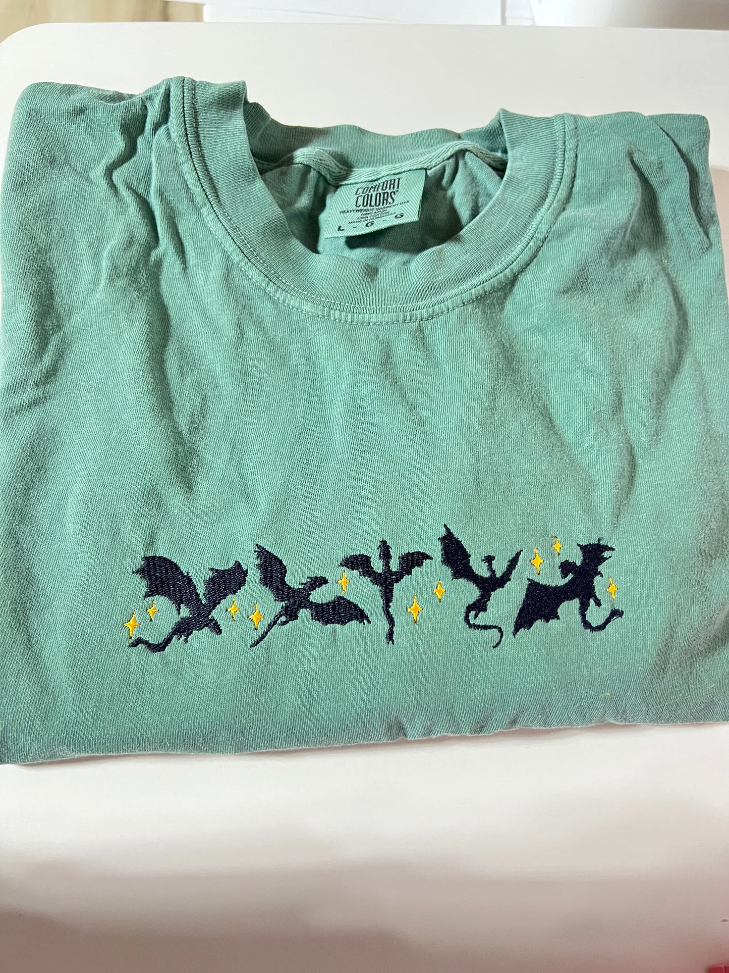 Forth Wing Embroidered Sweater Comfort Colors