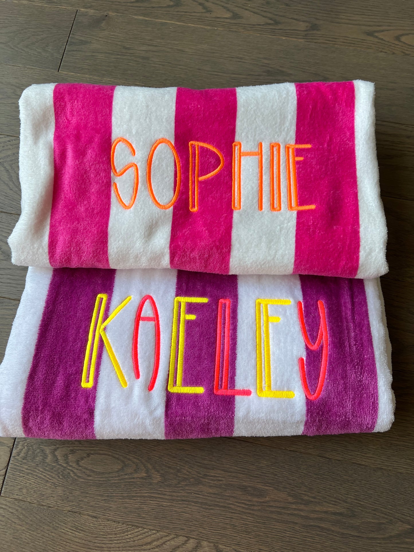 Personalized Beach Towels Embroidered