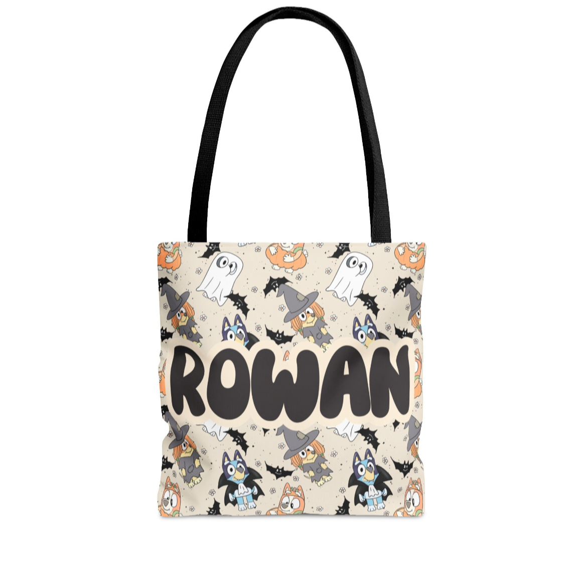Personalized Halloween bluey Trick or Treat Halloween Candy Bag