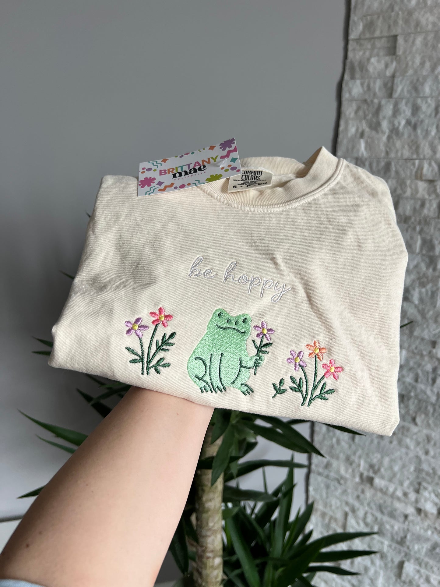 Be hoppy embroidered Sweater, Tshirt or Hoodie