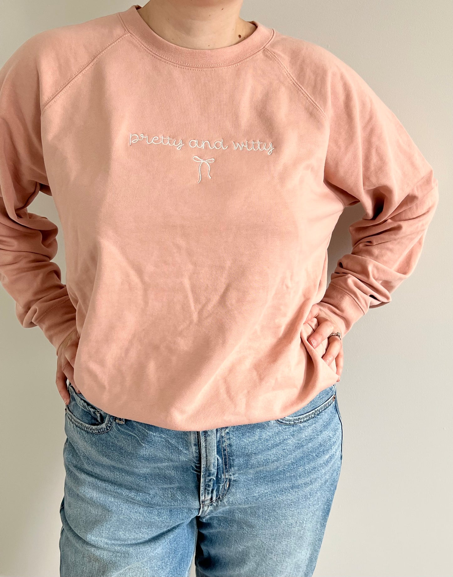 SALE Taylor Swift inspired Embroidery Sweater / T-shirt my pretty and witty