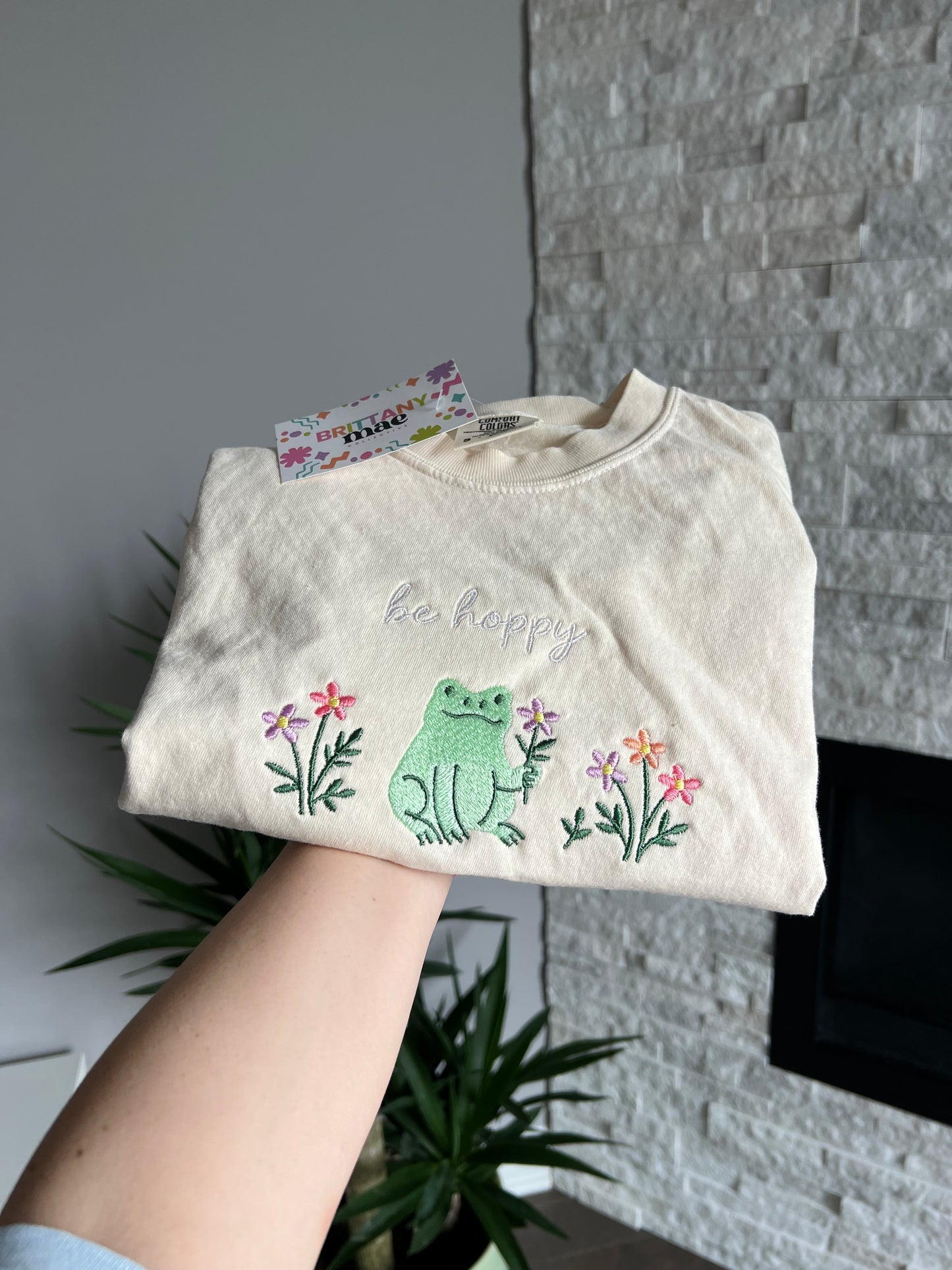 Be hoppy embroidered Sweater, Tshirt or Hoodie
