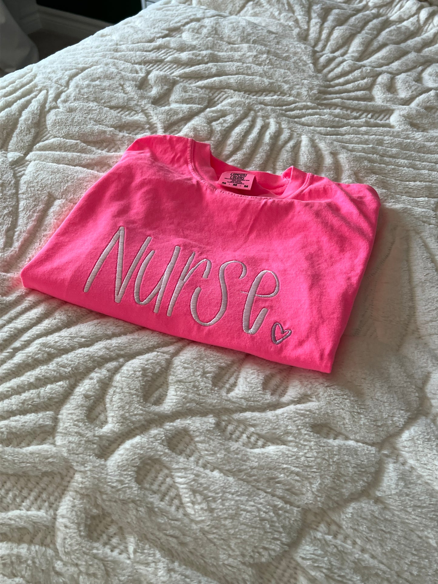 Nurse Embroidered t-shirt Comfort Colors