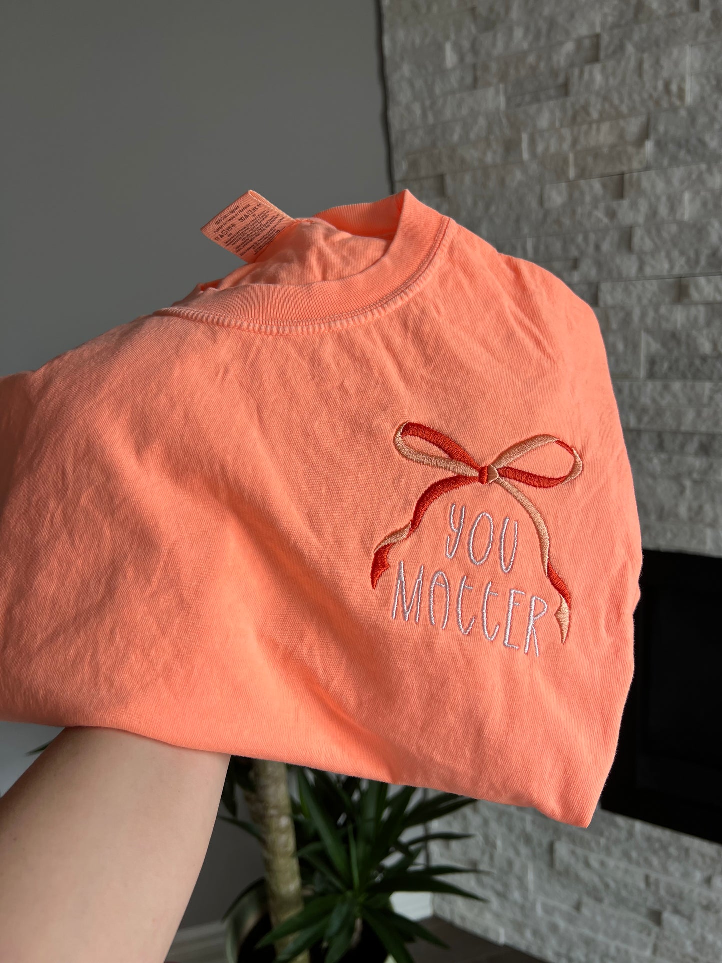 You Matter Bow embroidered Sweater, Tshirt or Hoodie