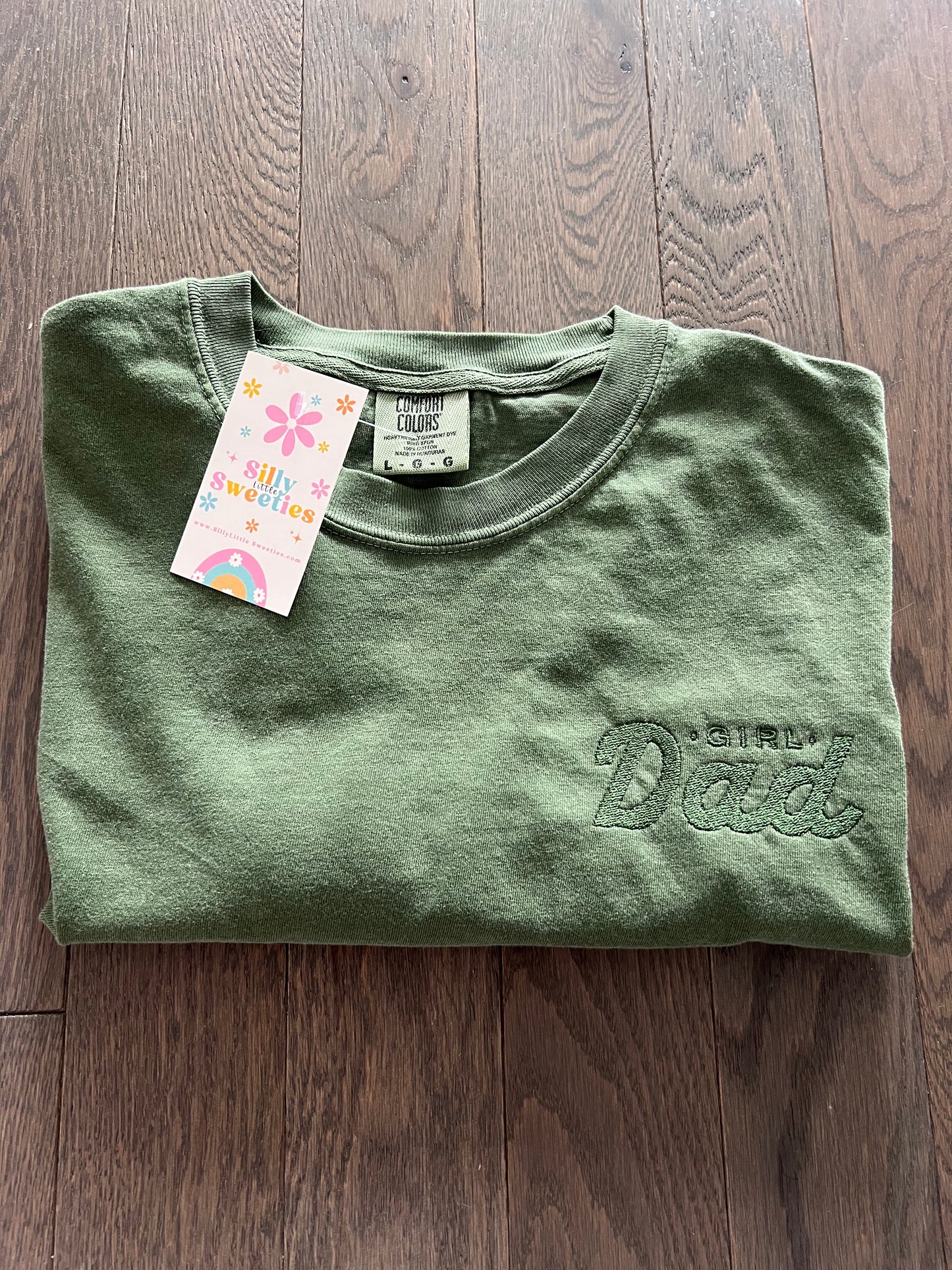 Girl Dad Embroidered t-shirt Comfort Colors
