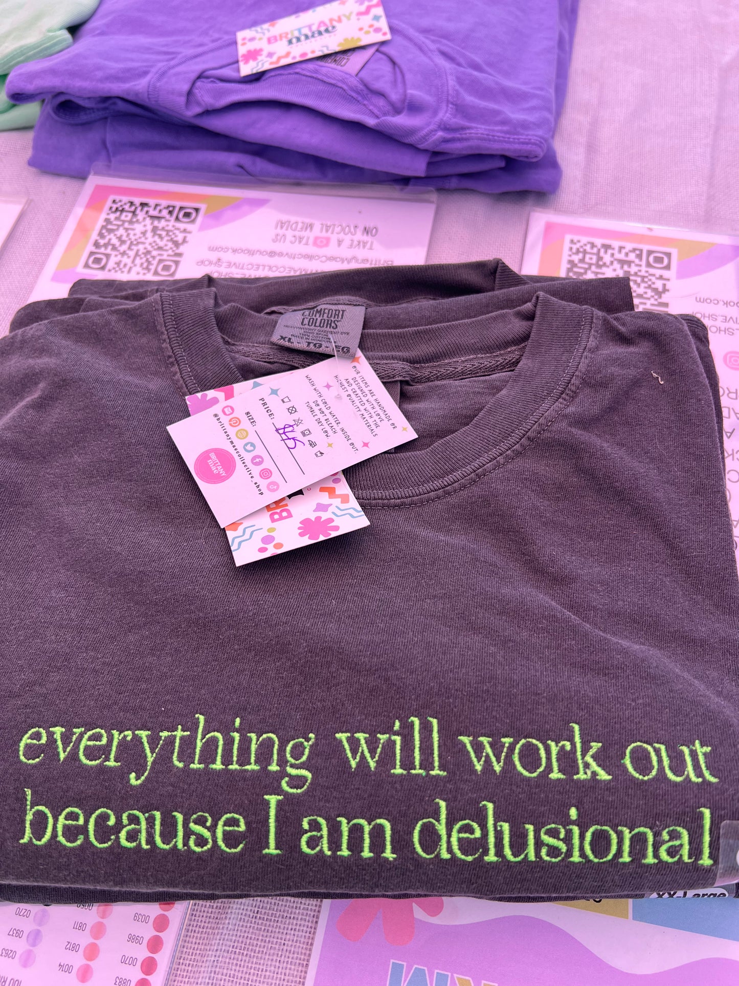 I will will succeed because I am delusional embroidered Sweater, Tshirt or Hoodie