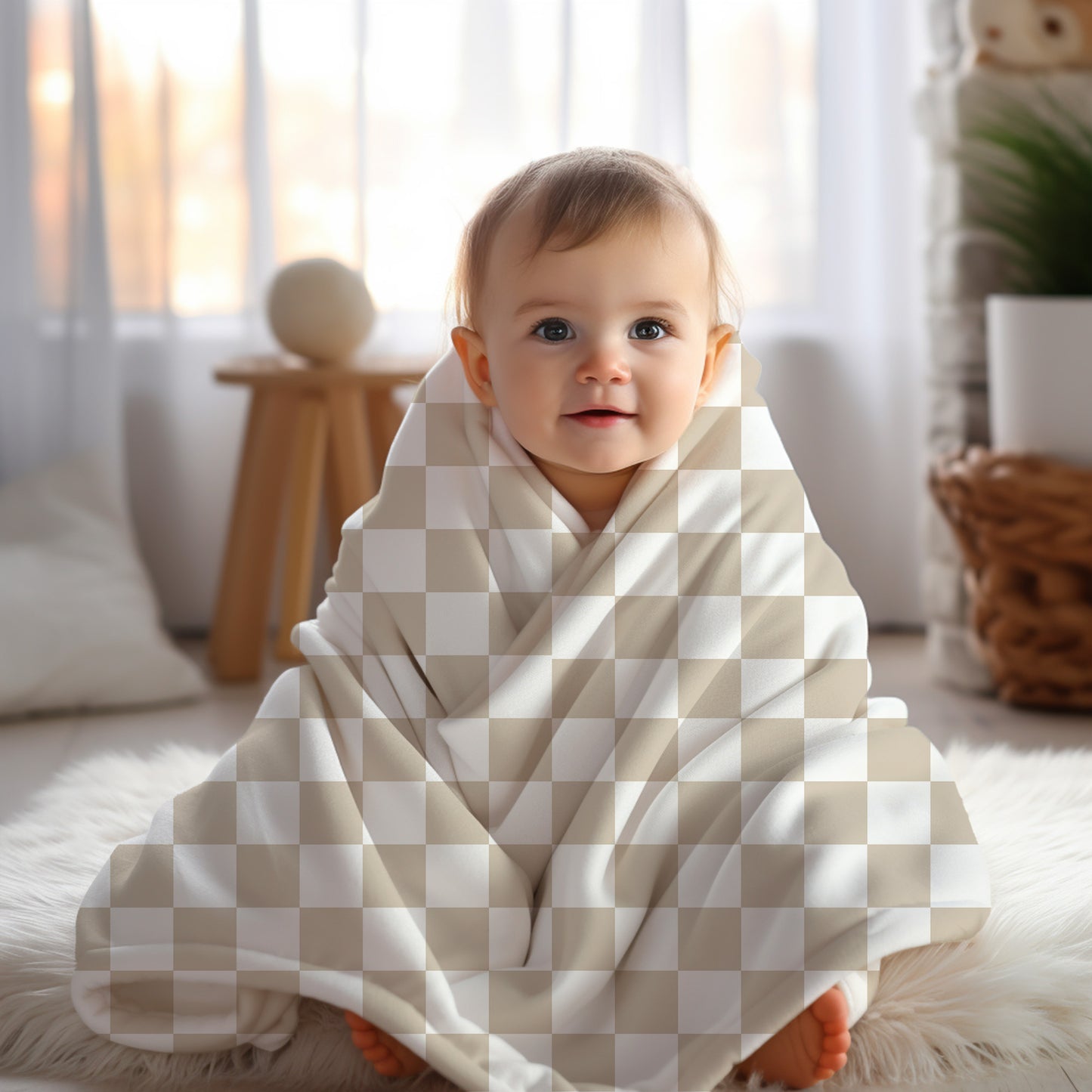 Personalized Checkered Blanket