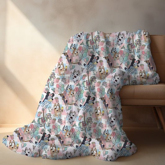 Personalized Bluey Blanket
