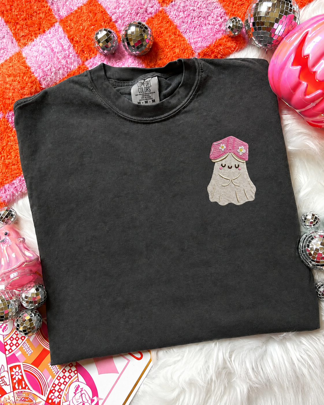 Bookish Ghost Embroidered Sweater, T-shirt or Hoodie