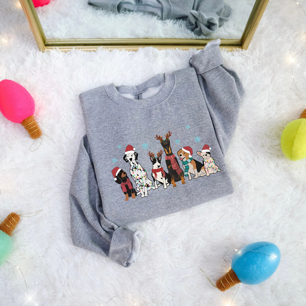 Christmas Dog Sweatshirt - Sizes small to 5XL
