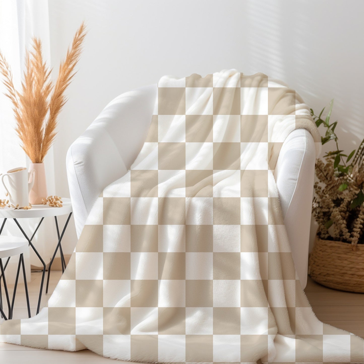 Personalized Checkered Blanket
