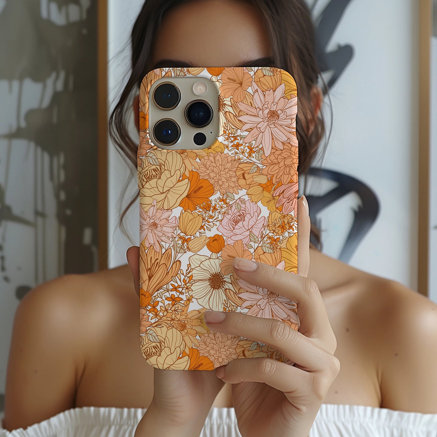 Personalized Floral IPhone 16 MAGSAFE TOUGH Case