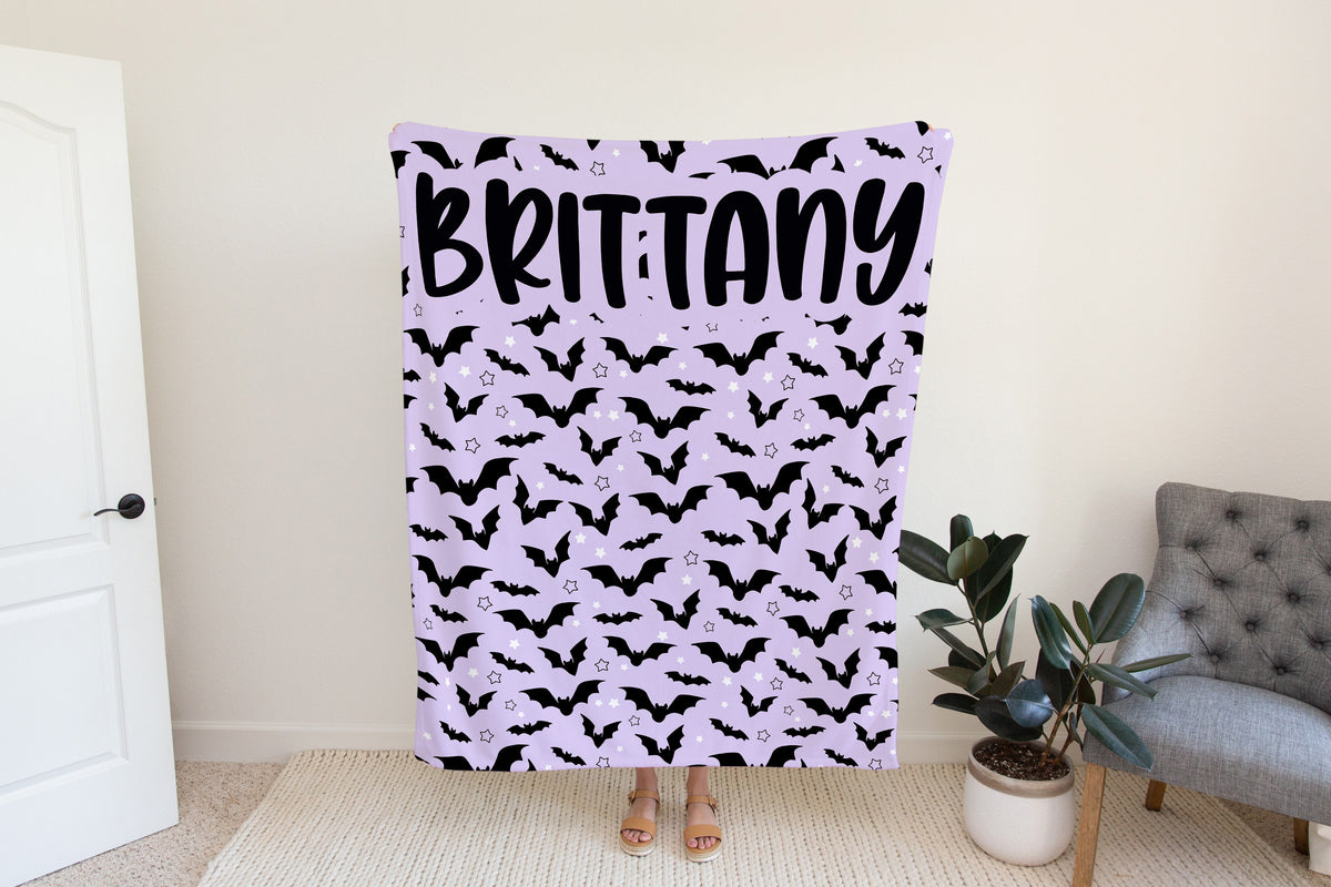 Personalized Halloween Blanket, Fall Decor