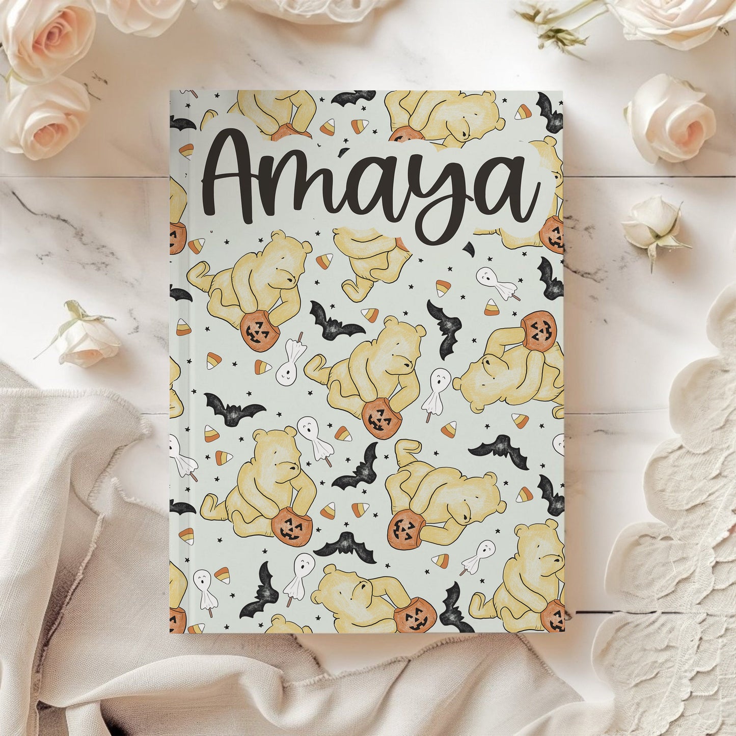 Personalized Winnie the pooh Autograph Book, halloween Autograph Book, Character Autograph Book, Autograph book, Mickey Autograph Book